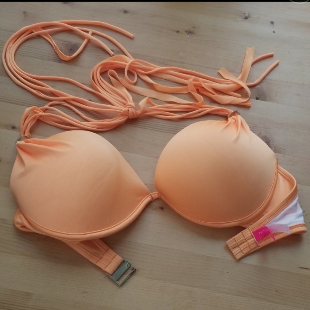 Victoria's Secret Halter Stringy Bikini Swim Top - Picture 2 of 7